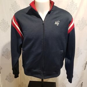 Vintage Abercrombie & Fitch 90s Mens Track Jacket Size XL Blue